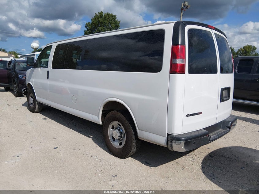 Vin: 1gazgpfg3l1231840, lot: 46148705, chevrolet express passenger rwd 3500 extended wheelbase lt 20203