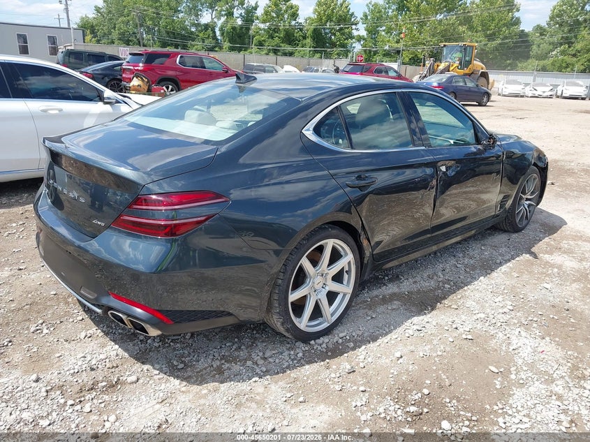 Vin: kmtg34ta1pu126972, lot: 46148756, genesis g70 2.0t awd 20234