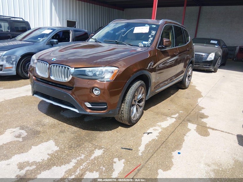2017 BMW X3, Обычный износ, IAAI, VIN 5UXWX9C38H0W71118 — фото 2