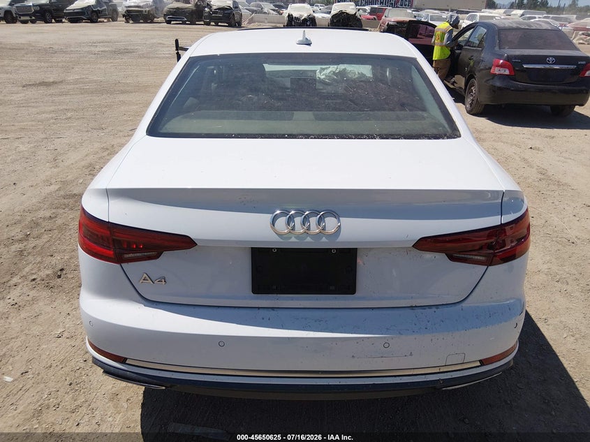 2019 Audi A4 40 Premium VIN: WAUHMAF46KA108446 Lot: 45650625