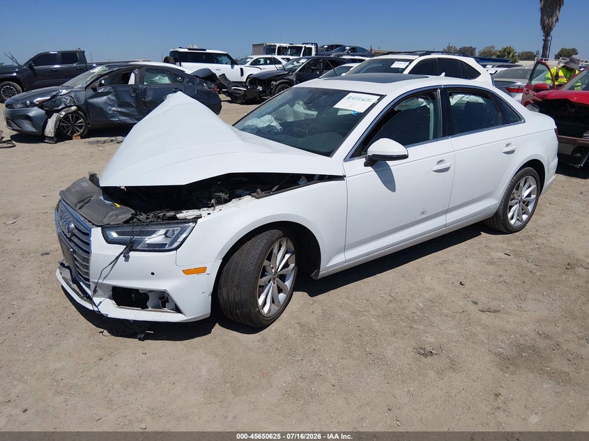 2019 Audi A4 40 Premium VIN: WAUHMAF46KA108446 Lot: 45650625
