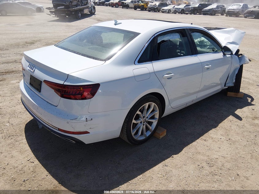 2019 Audi A4 40 Premium VIN: WAUHMAF46KA108446 Lot: 45650625