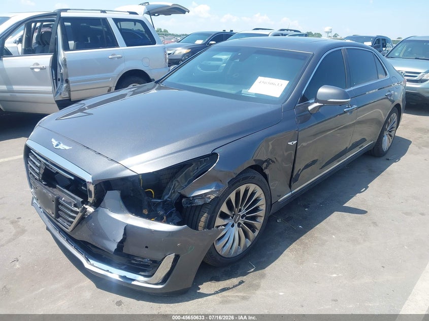 Vin: kmhg54jh4ju043337, lot: 46149188, genesis g90 5.0 ultimate 20182