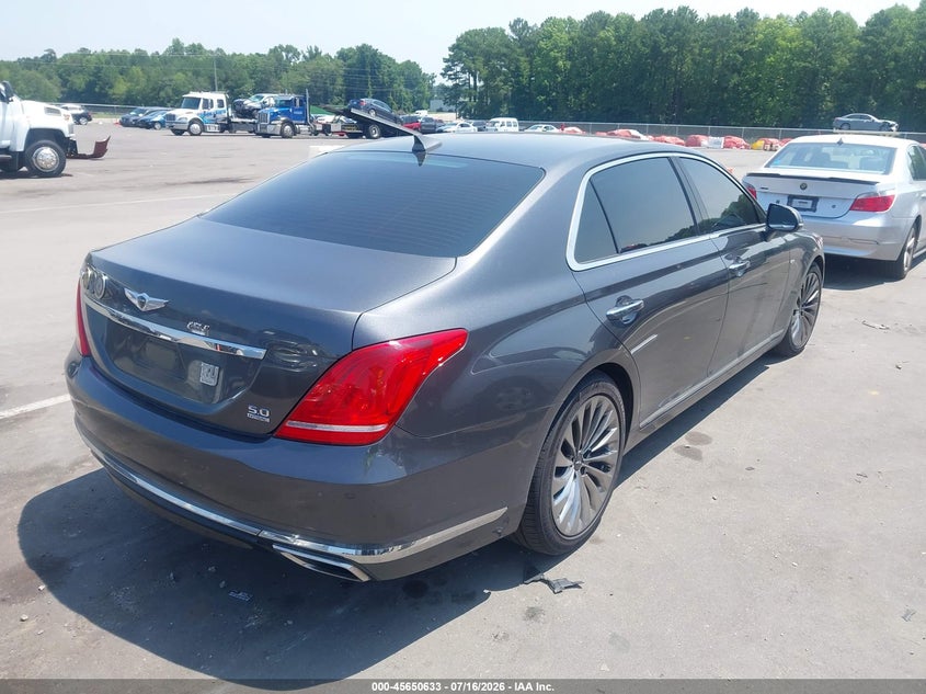 Vin: kmhg54jh4ju043337, lot: 46149188, genesis g90 5.0 ultimate 20184