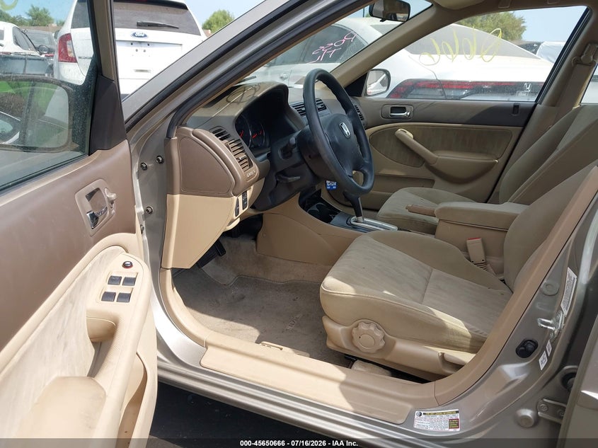 2004 HONDA CIVIC SEDAN 1.7L I-4 115HP