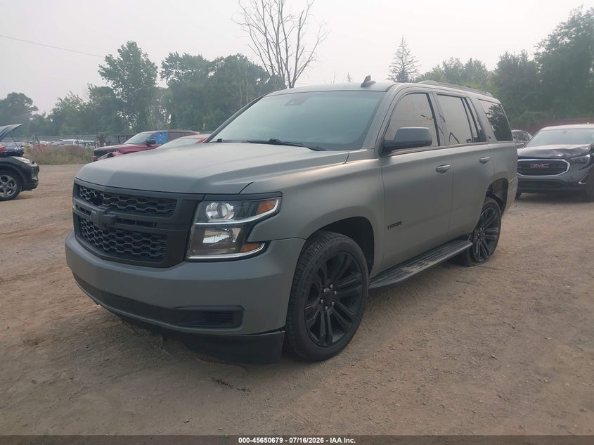 2019 Chevrolet Tahoe Lt, Левый зад, IAAI, VIN 1GNSKBKC9KR120083 — фото 2