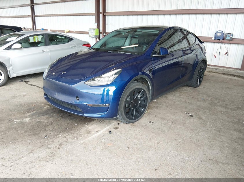 2022 Tesla Model Y, Rear, IAAI, VIN 7SAYGDEE2NF458676 — photo 2