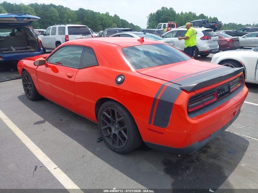 Vin: 2c3cdzfj8hh514647, lot: 46149267, dodge challenger 392 hemi scat pack shaker 20173