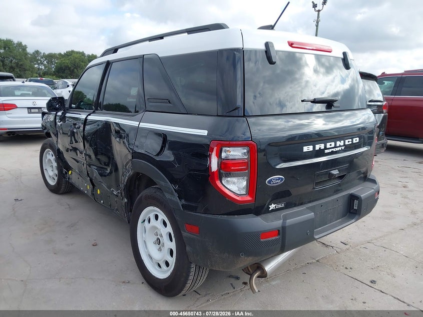 Vin: 3fmcr9gn0sre54255, lot: 46149298, ford bronco sport heritage 20253