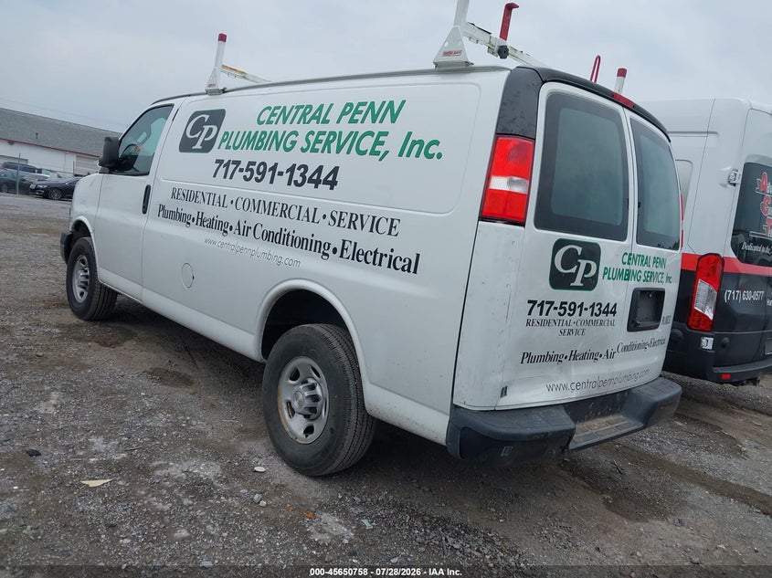 Vin: 1gczggf76n1195846, lot: 46149313, chevrolet express cargo rwd 3500 regular wheelbase wt 20223