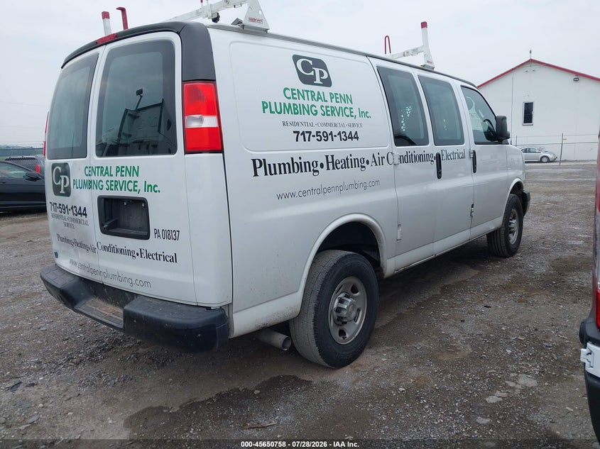 Vin: 1gczggf76n1195846, lot: 46149313, chevrolet express cargo rwd 3500 regular wheelbase wt 20224