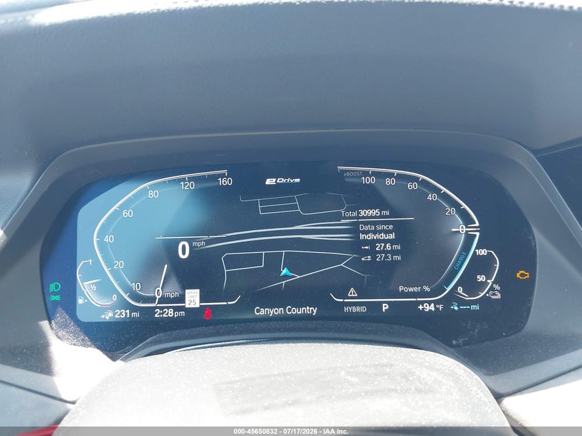 2022 BMW X5 Phev xDrive45E VIN: 5UXTA6C05N9J55072 Lot: 45650832