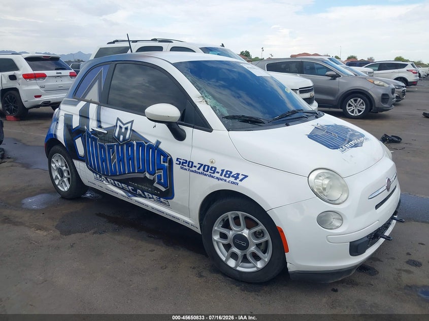 2013 Fiat 500 Pop VIN: 3C3CFFAR7DT523086 Lot: 45650833
