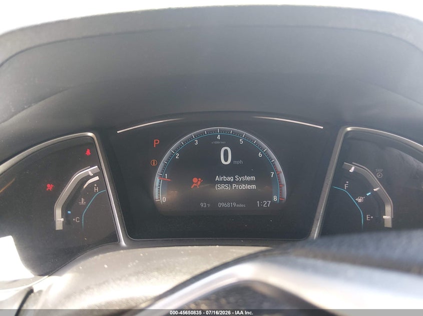 2016 HONDA CIVIC auction photo 7