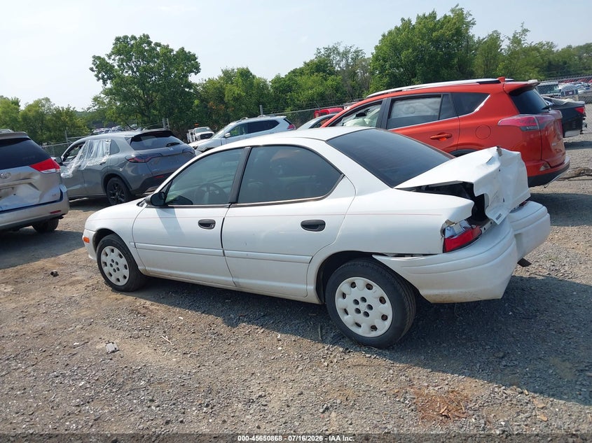 1998 Dodge Neon Competition/Highline VIN: 1B3ES47C1WD557476 Lot: 45650868
