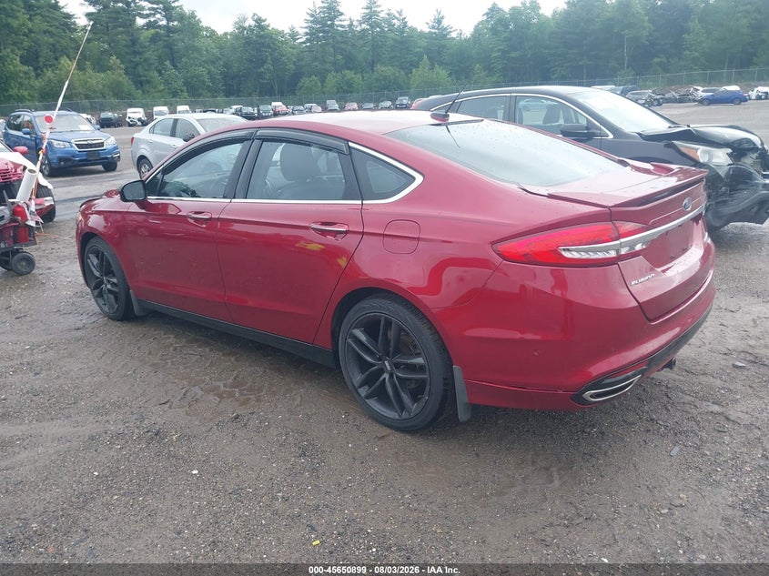 Vin: 3fa6p0d92hr288894, lot: 46149454, ford fusion platinum 20173