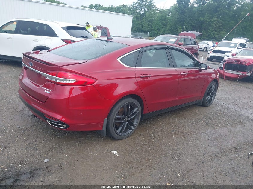 Vin: 3fa6p0d92hr288894, lot: 46149454, ford fusion platinum 20174