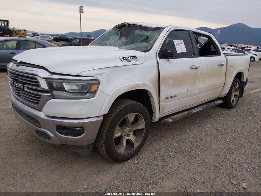 Vin: 1c6srfjt5nn259546, lot: 46149472, ram 1500 laramie  4x4 5'7 box 20222