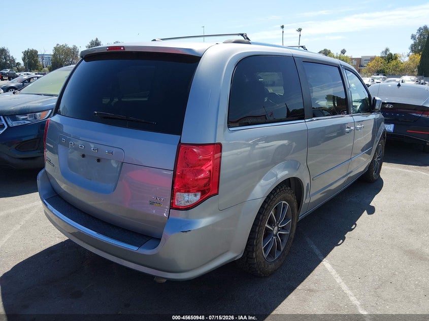 Vin: 2c4rdgcg6hr603937, lot: 46149503, dodge grand caravan sxt 20174