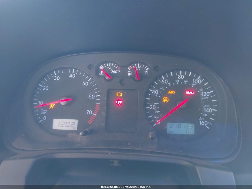 2003 Volkswagen Gti 1.8T VIN: 9BWDE61J534013925 Lot: 45651005