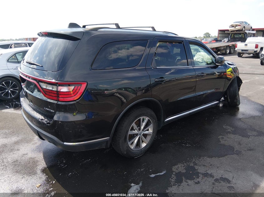 Vin: 1c4rdjdg5gc455864, lot: 46149589, dodge durango limited 20164