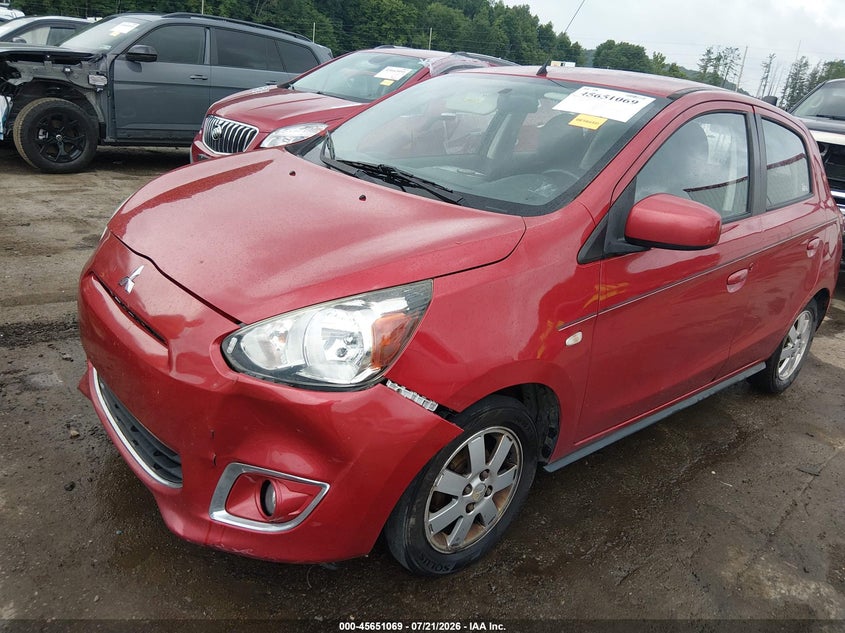 Vin: ml32a4hj8eh015609, lot: 46149624, mitsubishi mirage es 20142