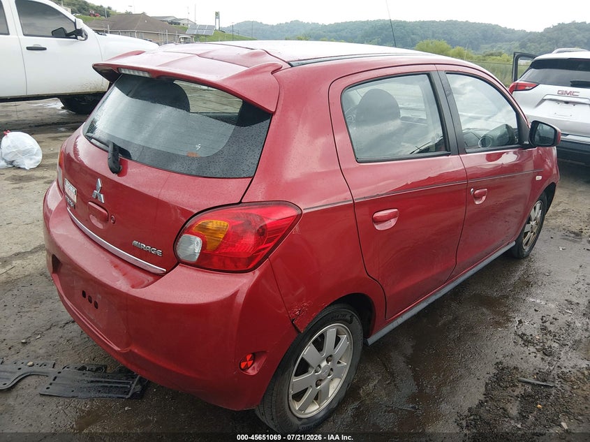 Vin: ml32a4hj8eh015609, lot: 46149624, mitsubishi mirage es 20144