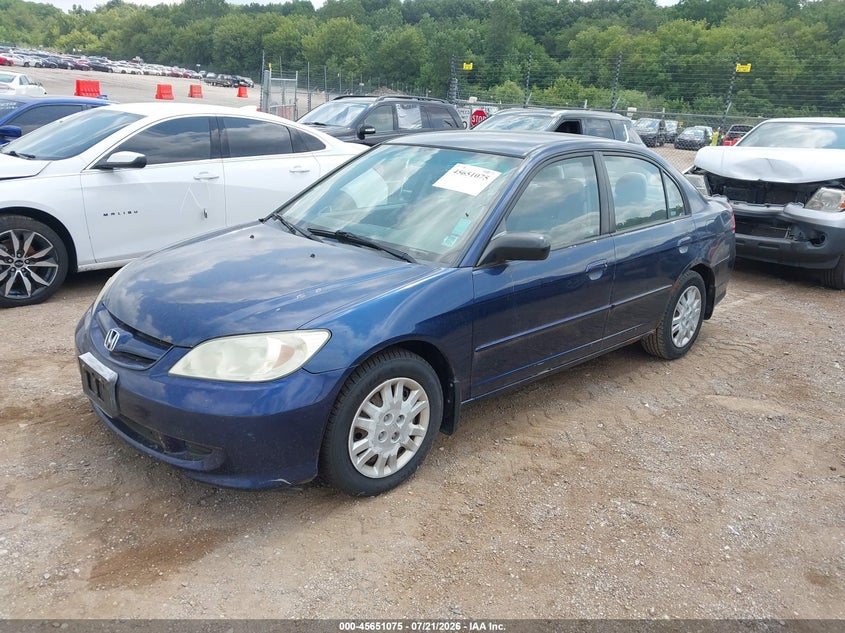 2005 HONDA CIVIC SEDAN 1.7L I-4 115HP