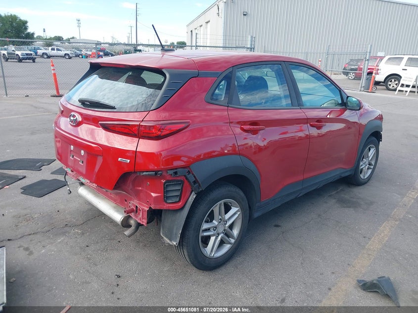 2019 Hyundai Kona Se VIN: KM8K1CAA7KU368049 Lot: 45651081