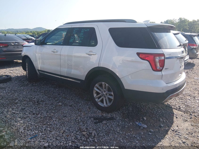 Vin: 1fm5k7d81hgb59567, lot: 46149651, ford explorer xlt 20173
