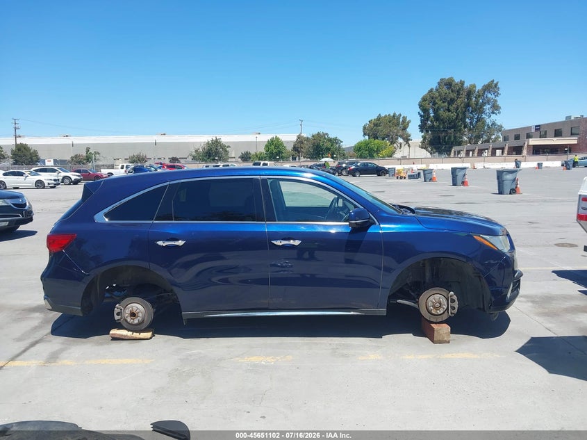2017 Acura Mdx Technology Package VIN: 5FRYD3H52HB007438 Lot: 45651102