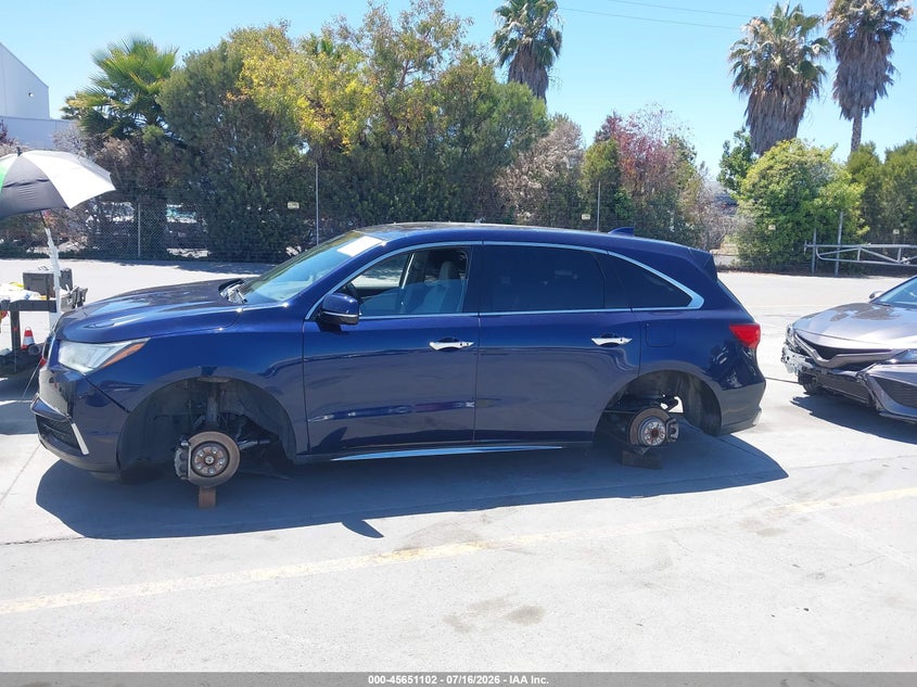 2017 Acura Mdx Technology Package VIN: 5FRYD3H52HB007438 Lot: 45651102
