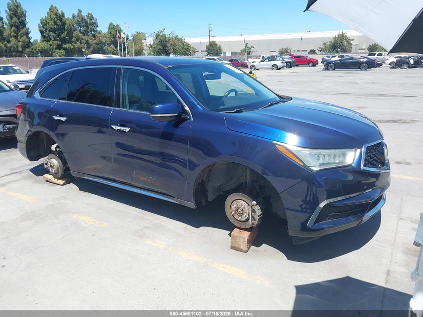 2017 Acura Mdx Technology Package VIN: 5FRYD3H52HB007438 Lot: 45651102