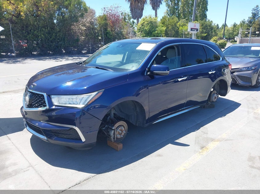 2017 Acura Mdx Technology Package VIN: 5FRYD3H52HB007438 Lot: 45651102