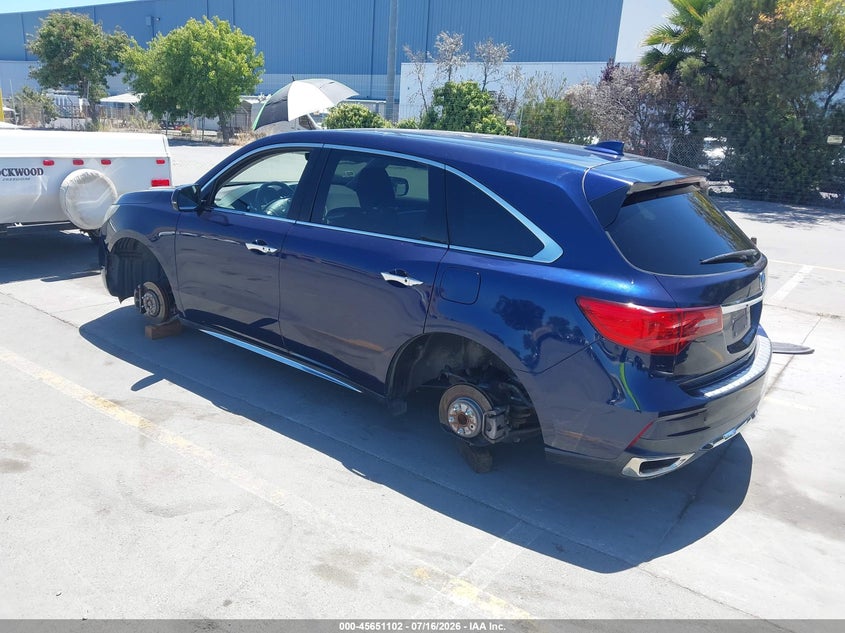 2017 Acura Mdx Technology Package VIN: 5FRYD3H52HB007438 Lot: 45651102
