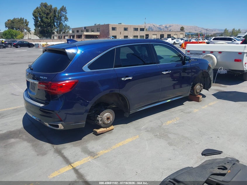 2017 Acura Mdx Technology Package VIN: 5FRYD3H52HB007438 Lot: 45651102