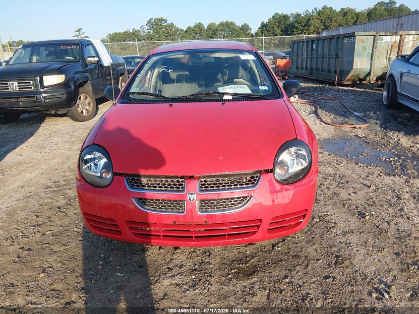 DODGE NEON 2004 VIN 1B3ES26C04D557391