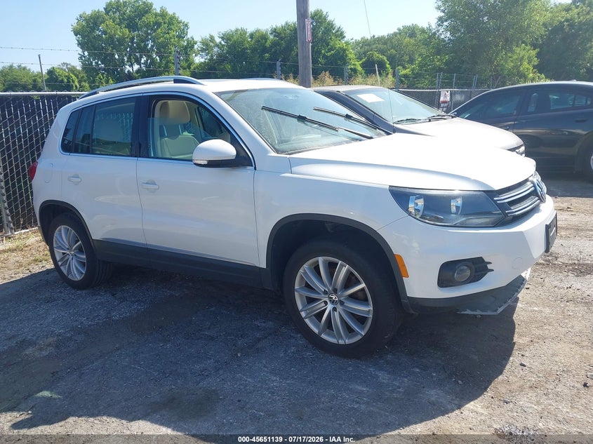 2012 Volkswagen Tiguan Se VIN: WVGAV7AX4CW570333 Lot: 45651139