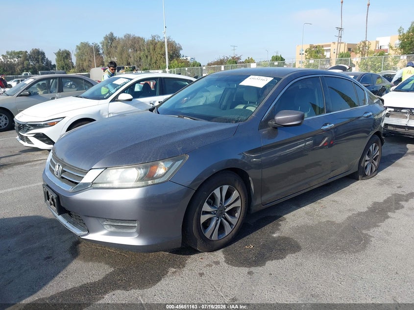 2015 Honda Accord, Left Rear, IAAI, VIN 1HGCR2F35FA128593 — photo 2