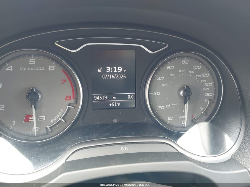 2015 Audi S3 2.0T Premium Plus VIN: WAUBFGFF5F1031238 Lot: 45651170