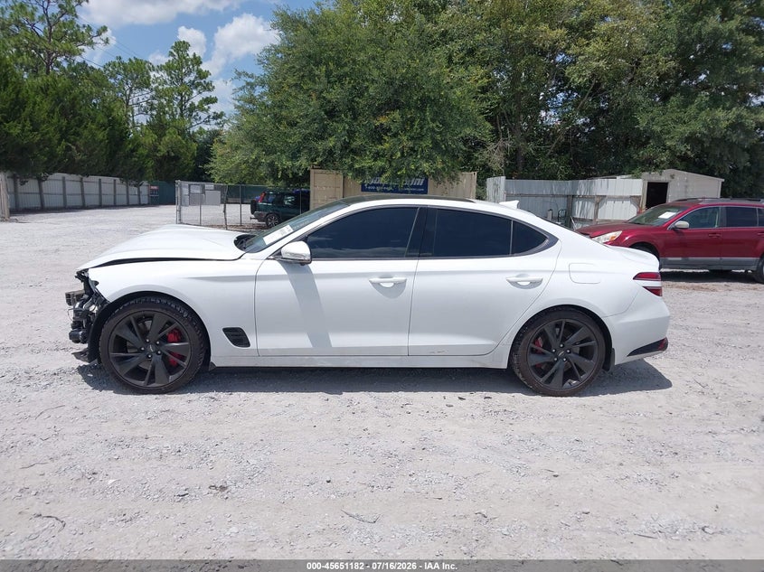 2023 Genesis G70 3.3T Rwd VIN: KMTG54TE7PU110272 Lot: 45651182