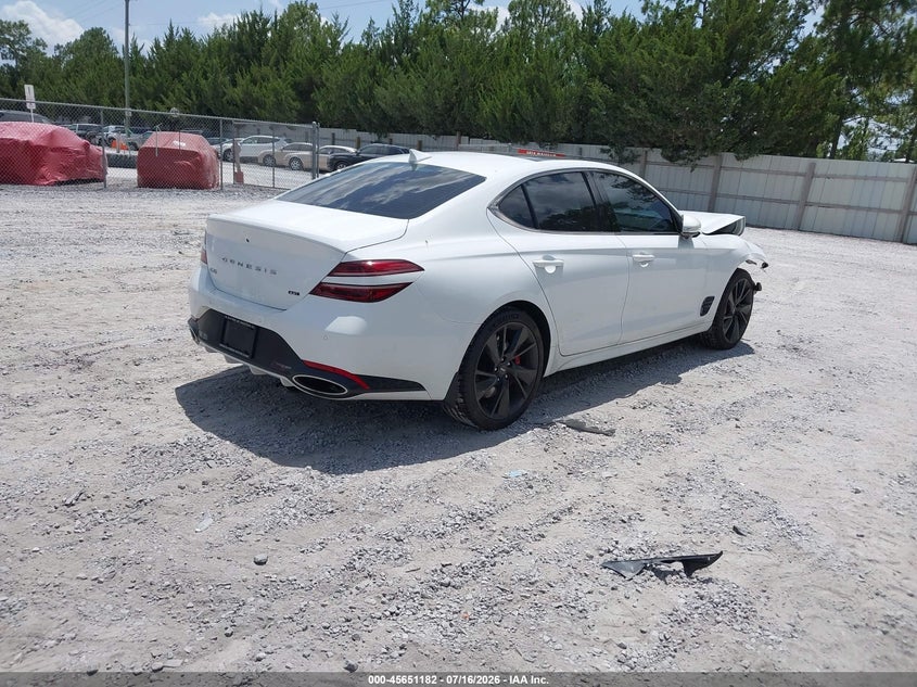 Vin: kmtg54te7pu110272, lot: 46149737, genesis g70 3.3t rwd 20234