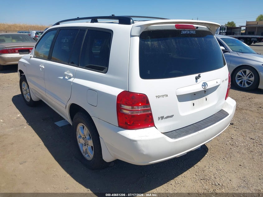 2001 TOYOTA HIGHLANDER auction photo 3