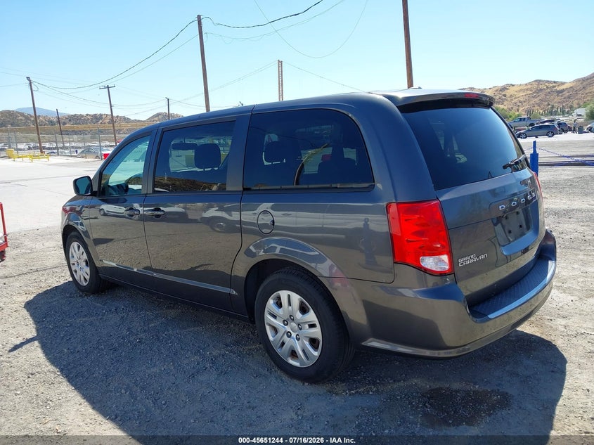 Vin: 2c4rdgbg0jr248609, lot: 46149799, dodge grand caravan se 20183