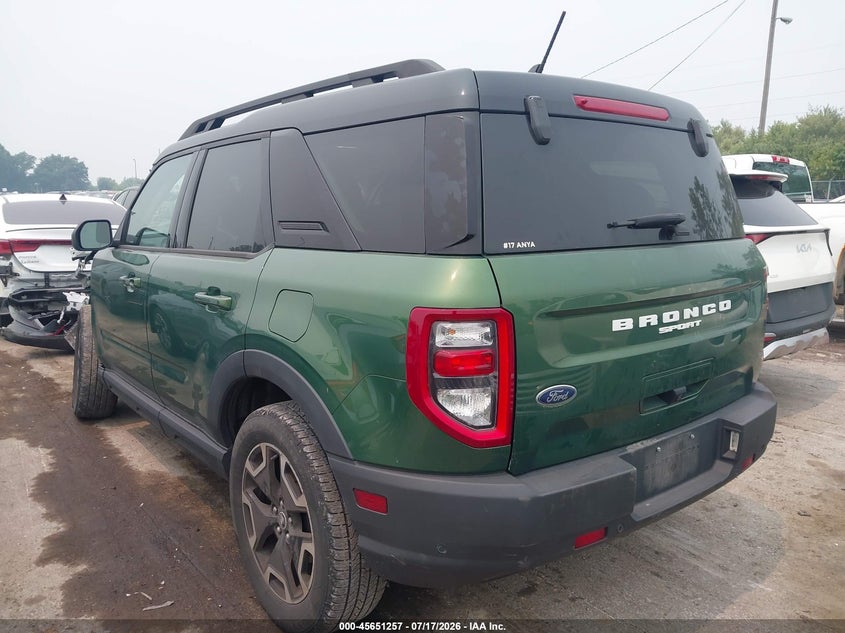 2023 Ford Bronco Sport Outer Banks VIN: 3FMCR9C61PRD16522 Lot: 45651257