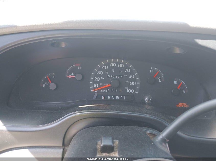 2001 Ford E-250 Commercial/Recreational VIN: 1FTNE24L11HA26732 Lot: 45651314