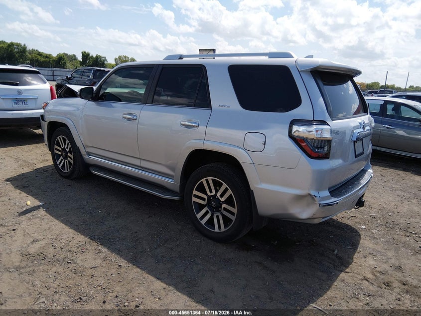 Vin: jtebu5jr7h5416015, lot: 46149919, toyota 4runner limited 20173