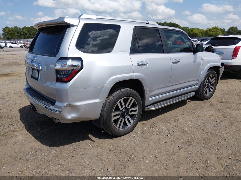 Vin: jtebu5jr7h5416015, lot: 46149919, toyota 4runner limited 20174