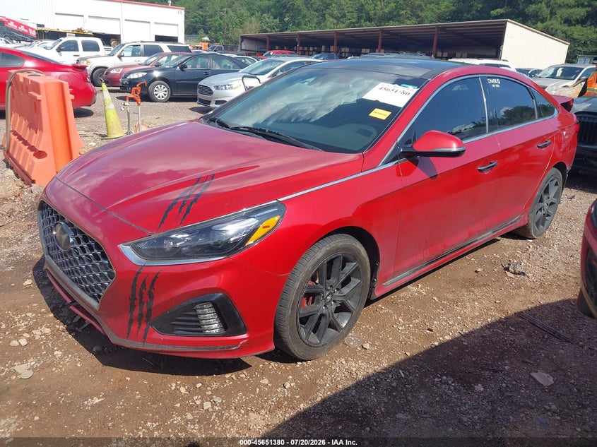 2019 Hyundai Sonata, Удар сзади, IAAI, VIN 5NPE34AB7KH742115 — фото 2