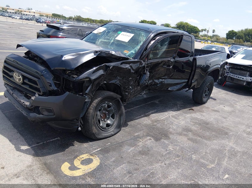 2020 Toyota Tacoma, По колу, IAAI, VIN 3TYRX5GN4LT003748 — фото 2
